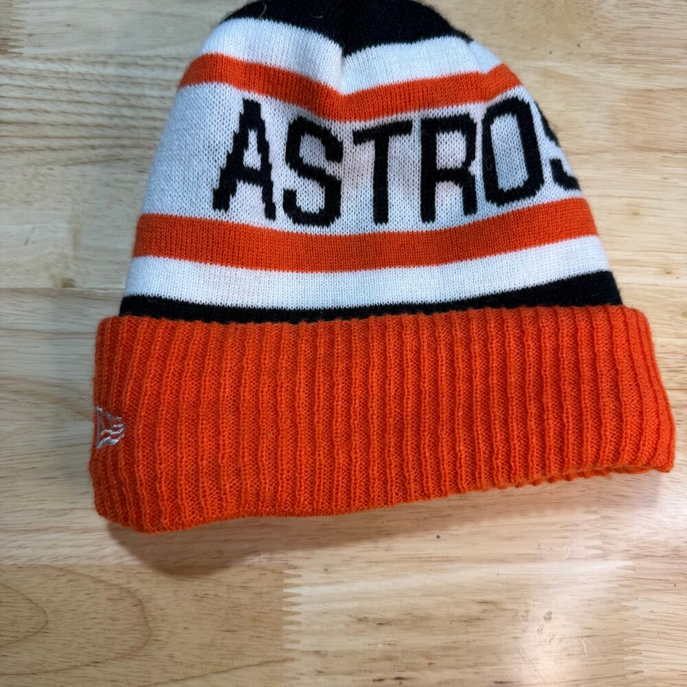 Houston Astros New Era Beanie MLB Hat Cap Knit Child Size
